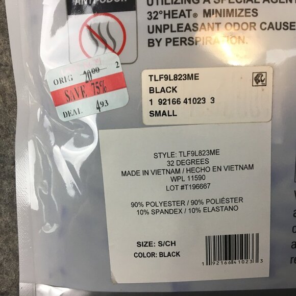 32 Degrees Bodysuit Womens S Base Layer Extra Warm Scoop Neck Long Sleeve Black - Picture 5 of 8